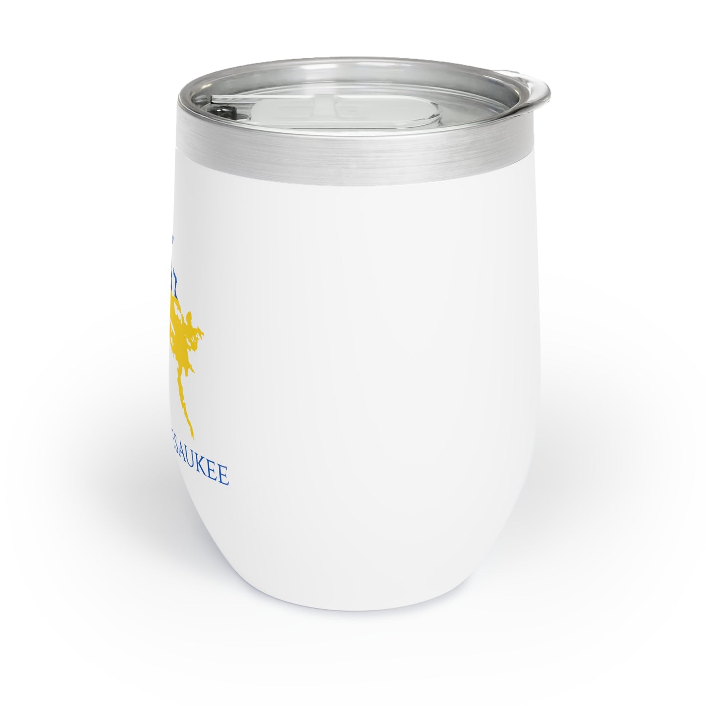 Lake Winnipesaukee, NH Wine Tumbler-Ukraine Flag Colors