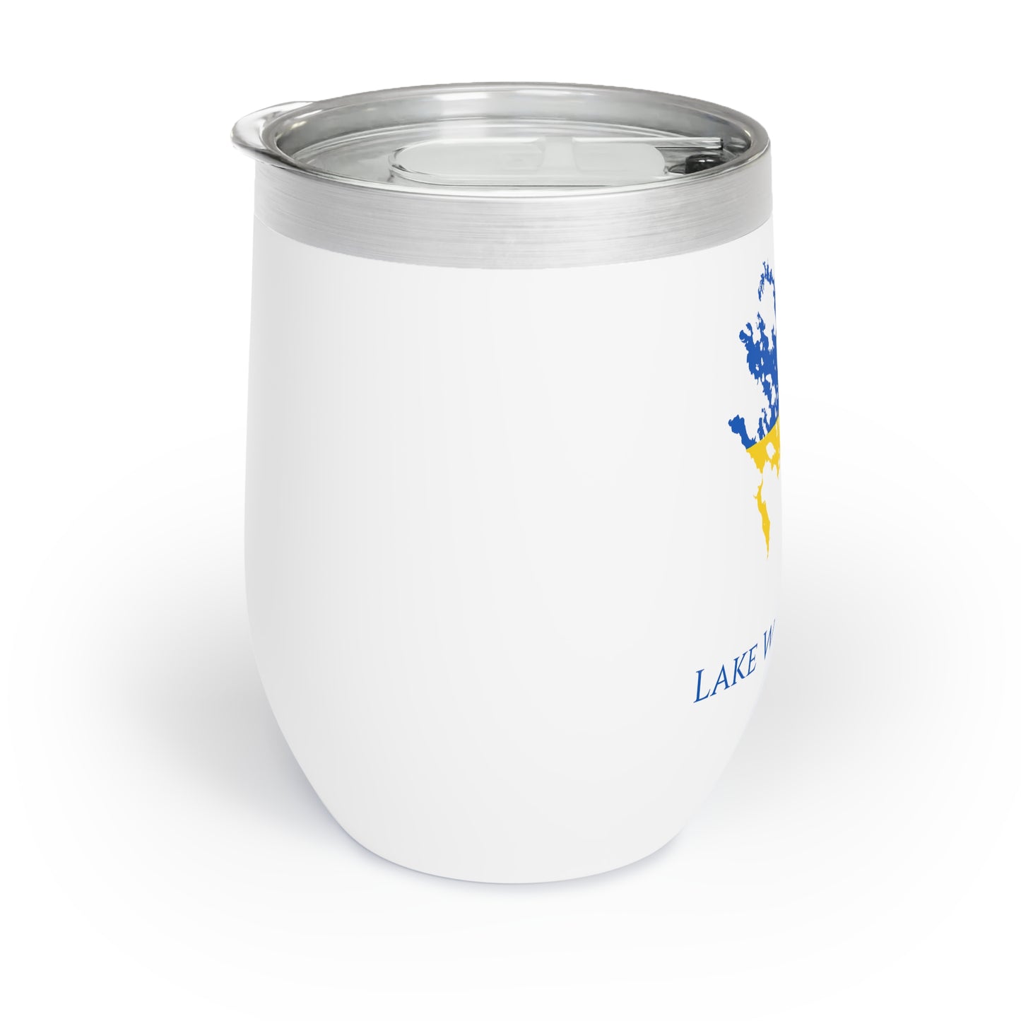 Lake Winnipesaukee, NH Wine Tumbler-Ukraine Flag Colors