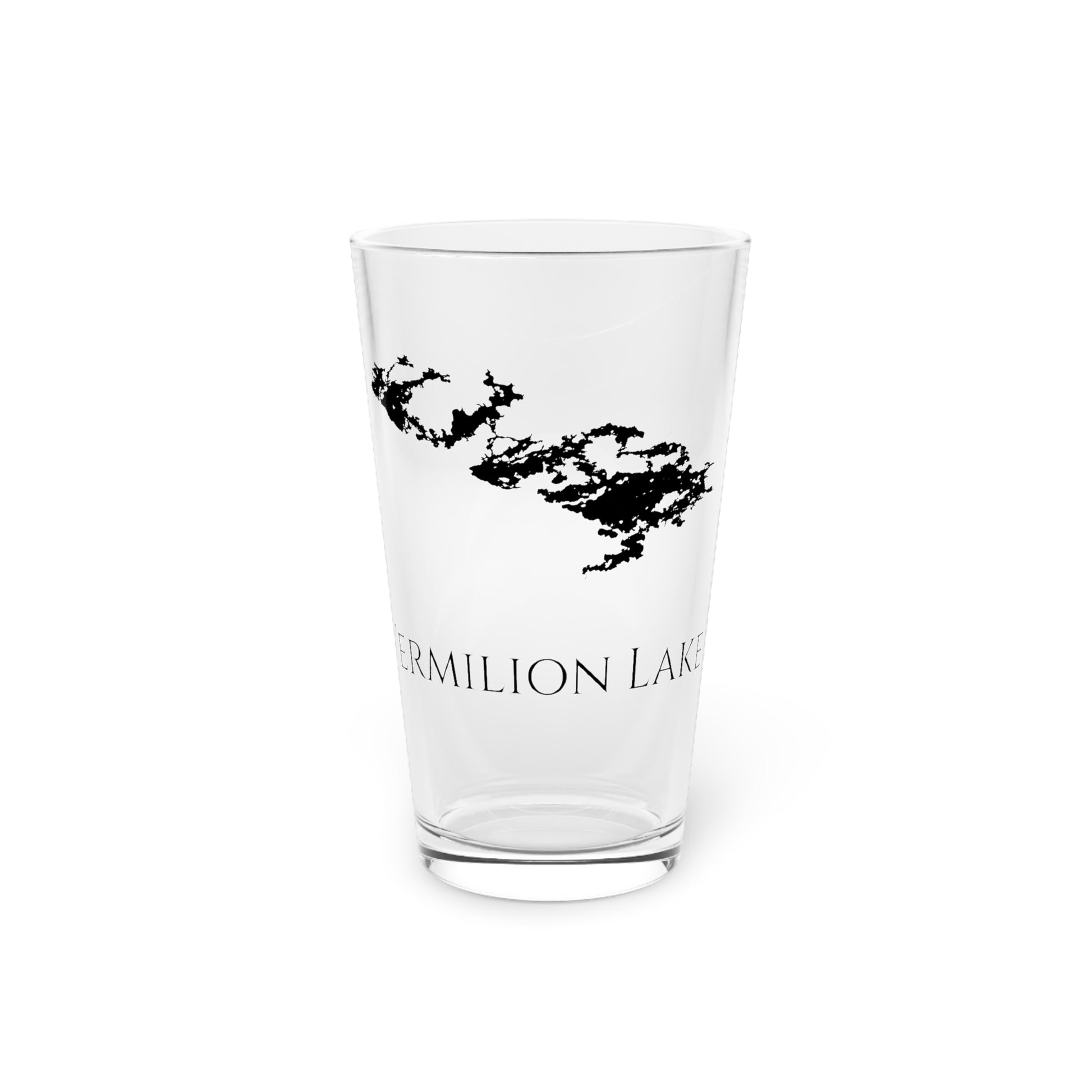 Vermilion Lake Pint Glass, 16oz Front View