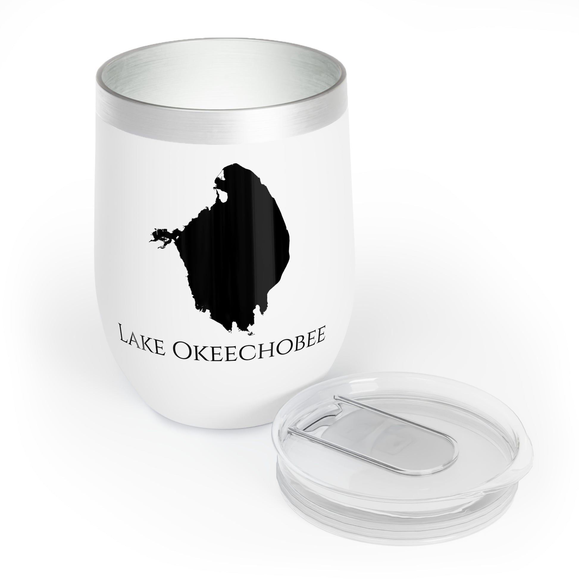 Lake Okeechobee, FL Wine Tumbler Lid Off View