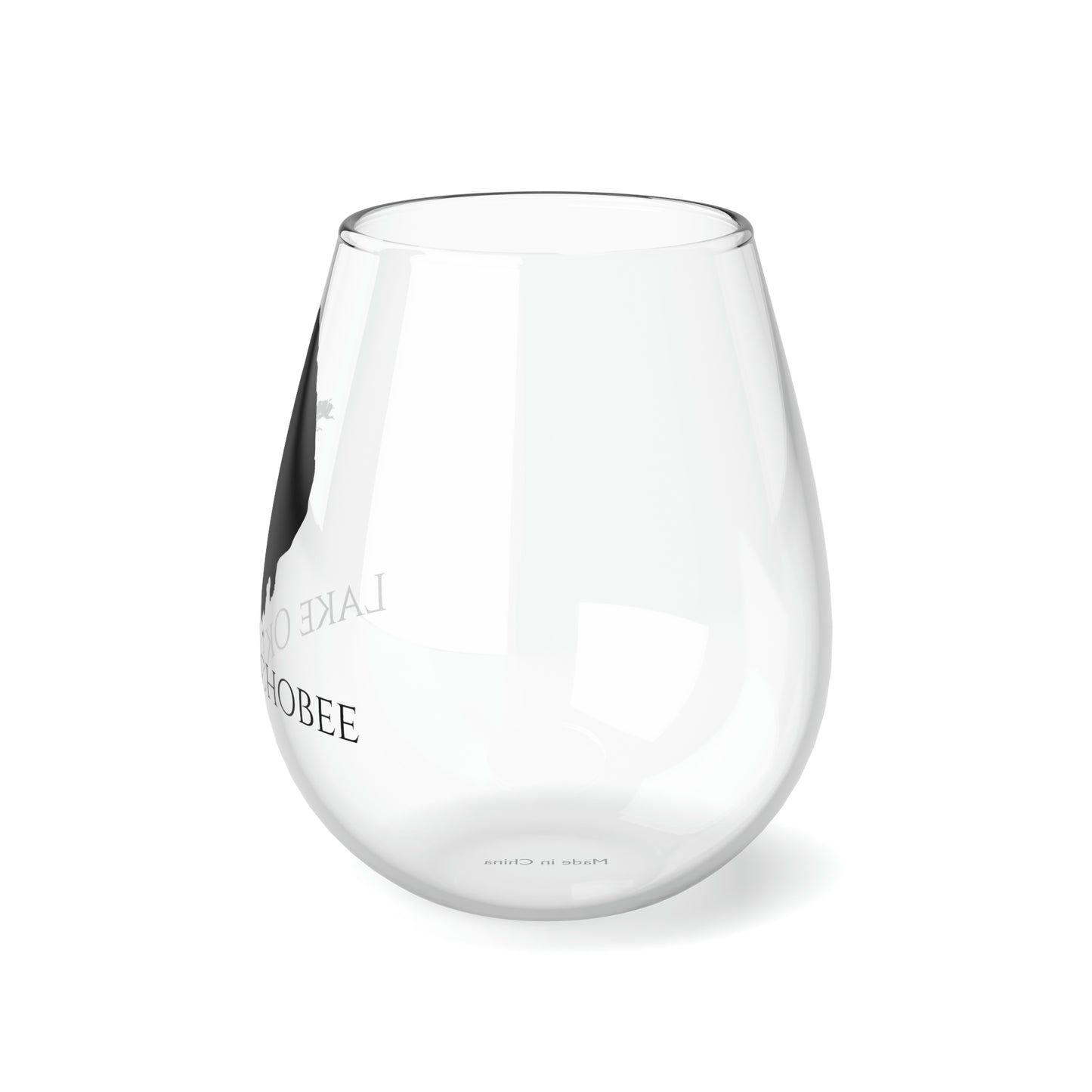 Lake Okeechobee, FL Stemless Wine Glass