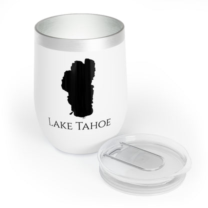 Lake Tahoe, CA Wine Tumbler Lid Off View