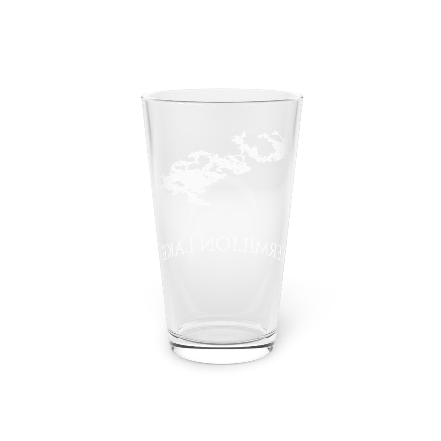 Vermilion Lake Pint Glass, 16oz Right Side View