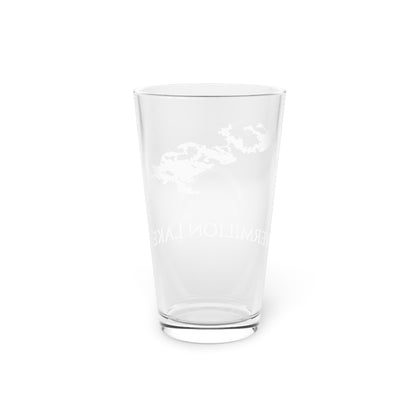 Vermilion Lake Pint Glass, 16oz Right Side View