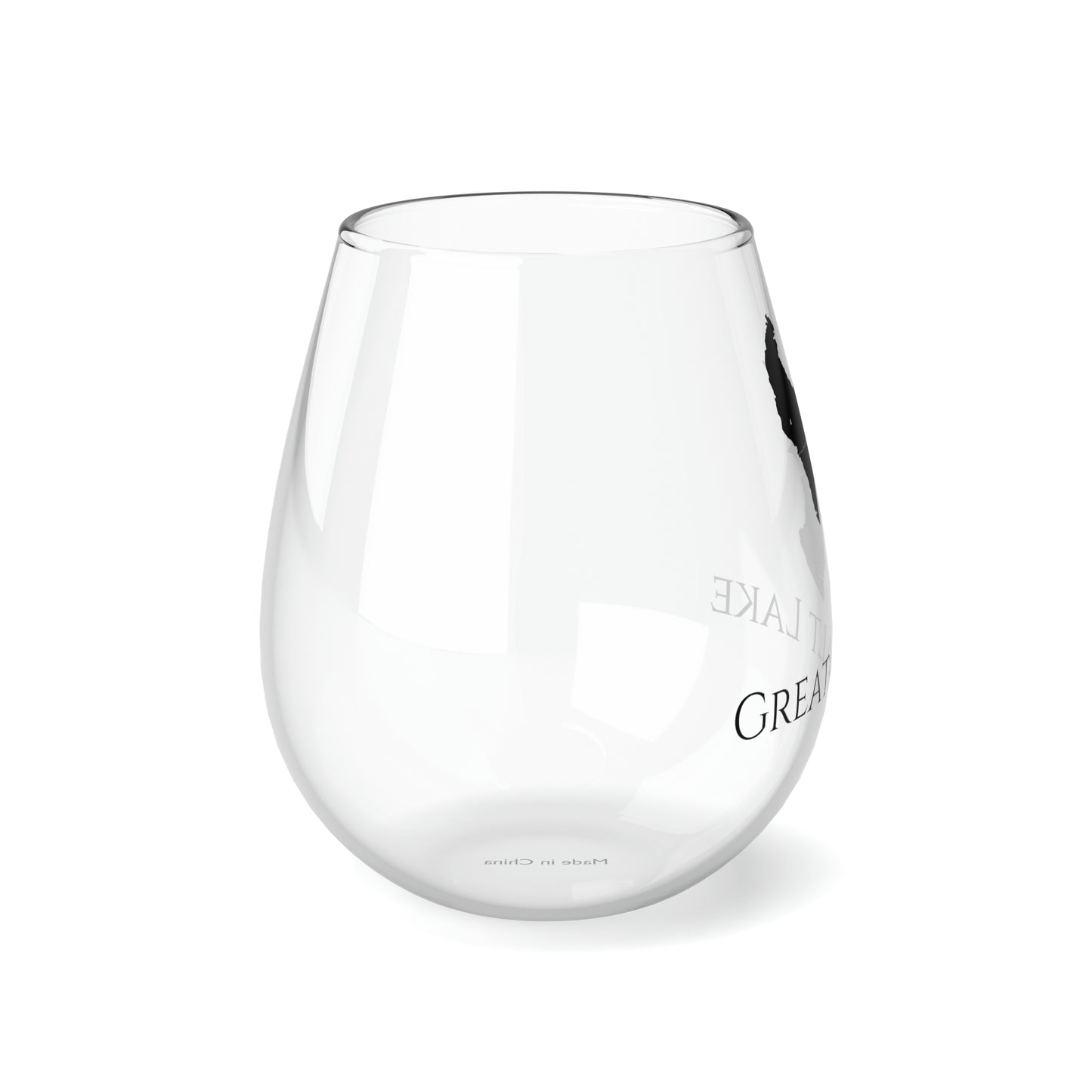 Great Salt Lake, NV Stemless Wine Glass