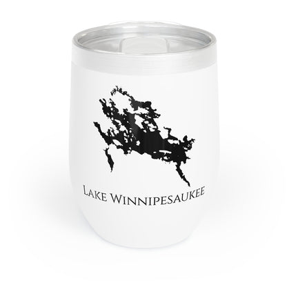 Lake Winnipesaukee, NH Wine Tumbler Front View