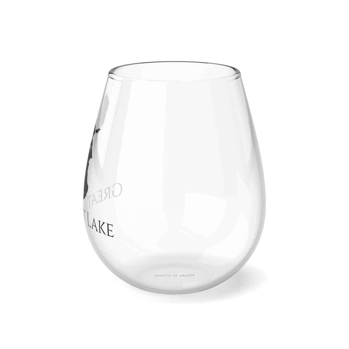 Great Salt Lake, NV Stemless Wine Glass