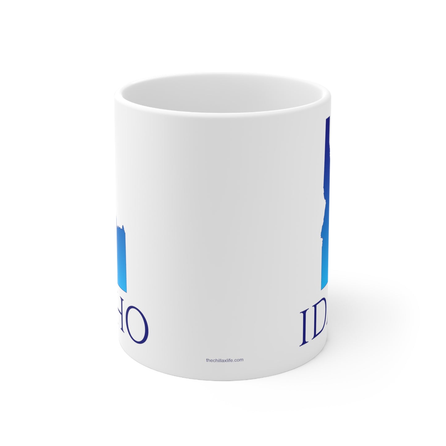 Idaho Ceramic Mug, Blue Gradient 11oz