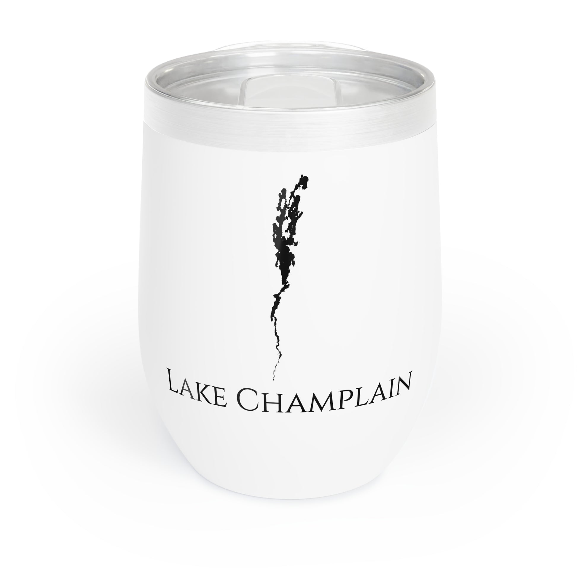 Lake Champlain, VT Wine Tumbler Front View