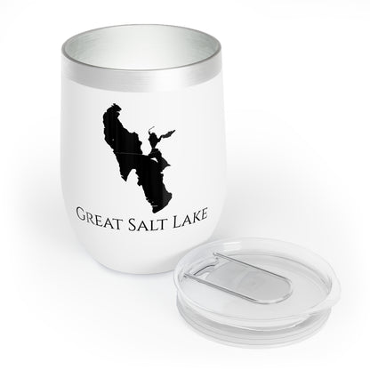 Great Salt Lake, NV Wine Tumbler Lid Off View