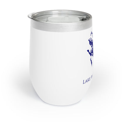 Lake Winnipesaukee, NH Wine Tumbler-Navy