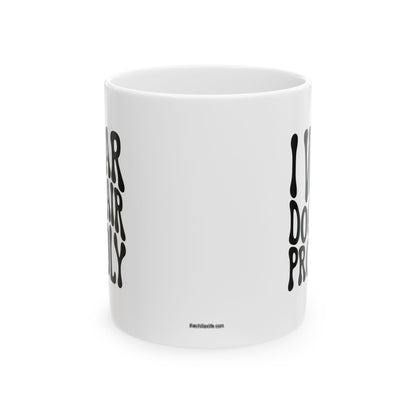 I WEAR DOG HAIR PROUDLY Coffee Mug – Funny Gift for Family and Coworkers, Black, Ceramic, 11 oz