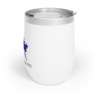 Lake Winnipesaukee, NH Wine Tumbler-Navy
