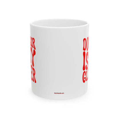 DOG HAIR IS MY GLITTER Coffee Mug – Funny Gift for Family and Coworkers, Red, Ceramic, 11 oz