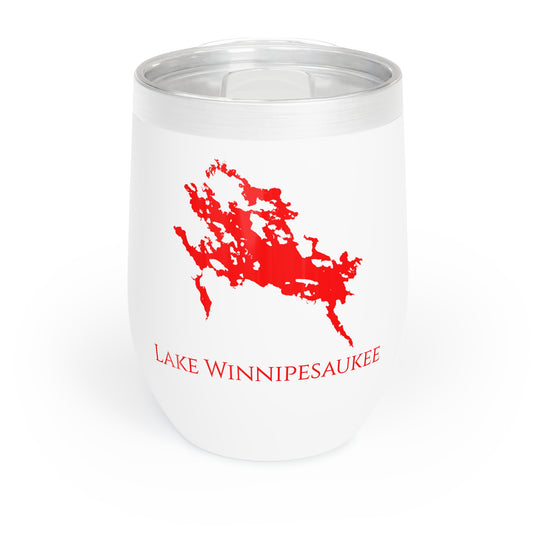 Lake Winnipesaukee, NH Wine Tumbler-Red