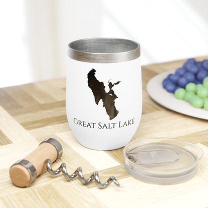 Great Salt Lake, NV Wine Tumbler Cutting Board View