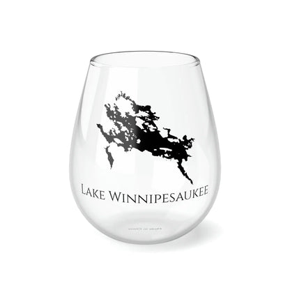 Lake Winnipesaukee, NH Stemless Wine Glass