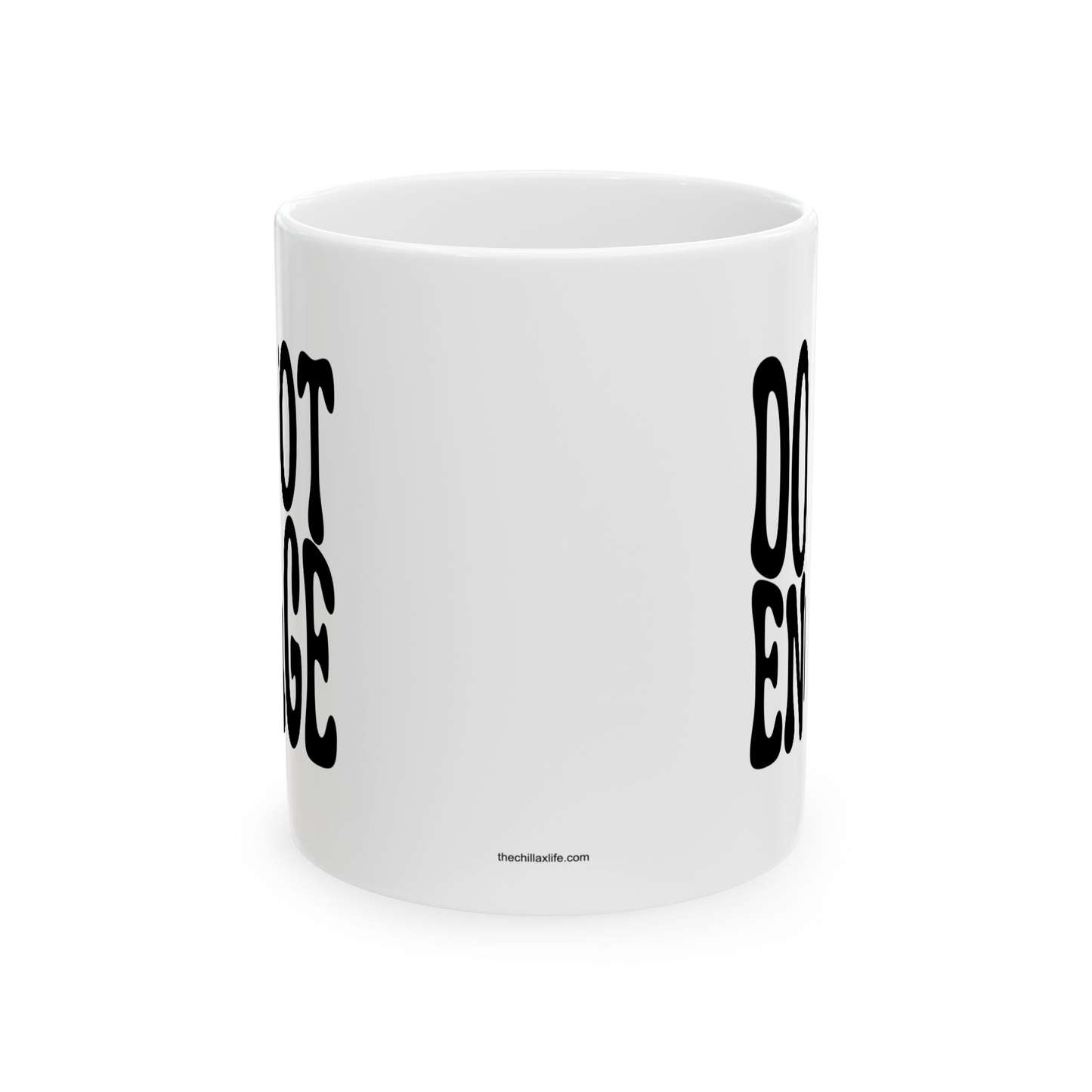 variant_image_id:70 DO NOT ENGAGE Coffee Mug - Funny Gift for Family and Coworkers, Ceramic, 11 oz Black image 4