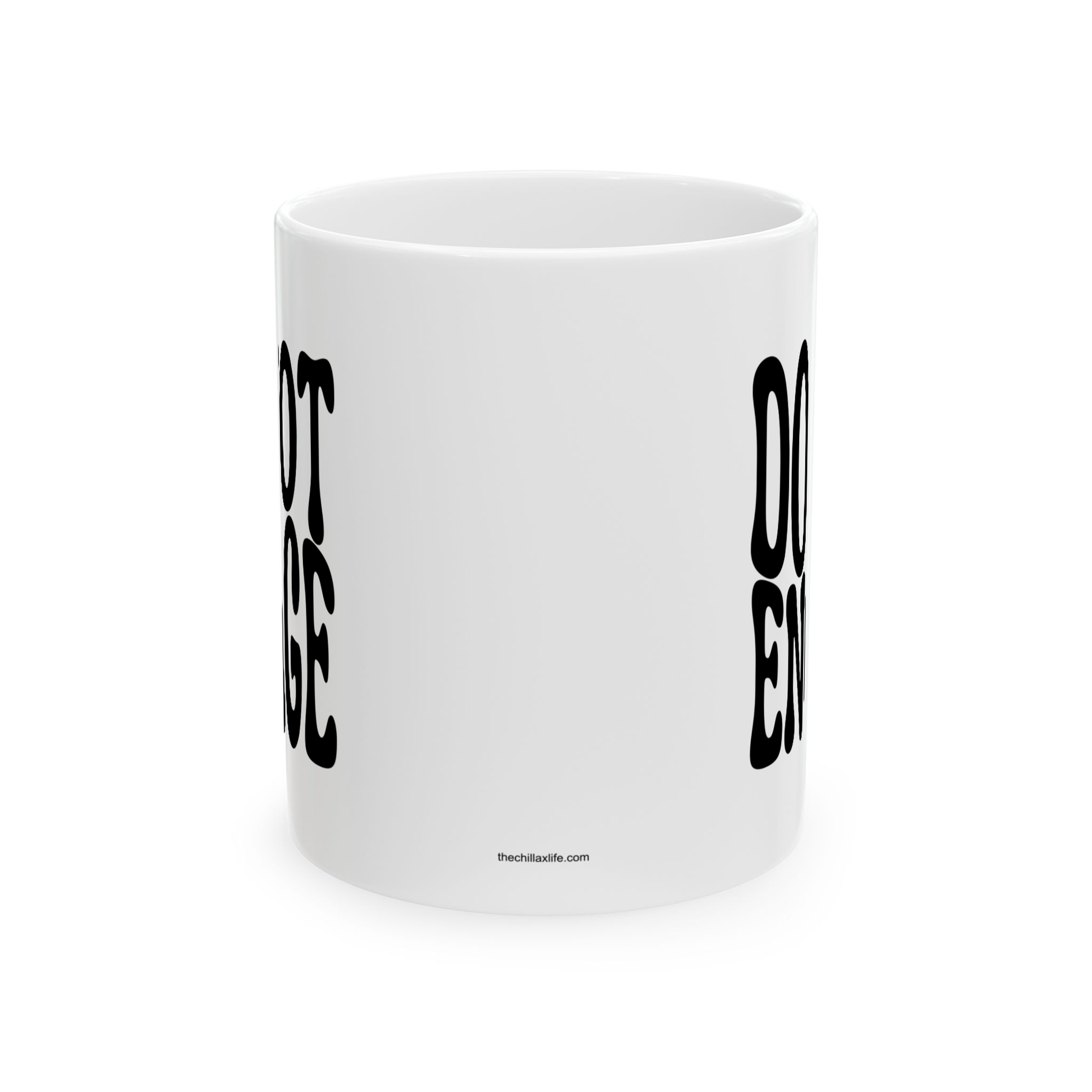 variant_image_id:70 DO NOT ENGAGE Coffee Mug - Funny Gift for Family and Coworkers, Ceramic, 11 oz Black image 4