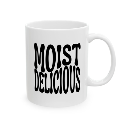 variant_image_id:1 Moist Delicious White Ceramic Mug, 11 oz Black image 1