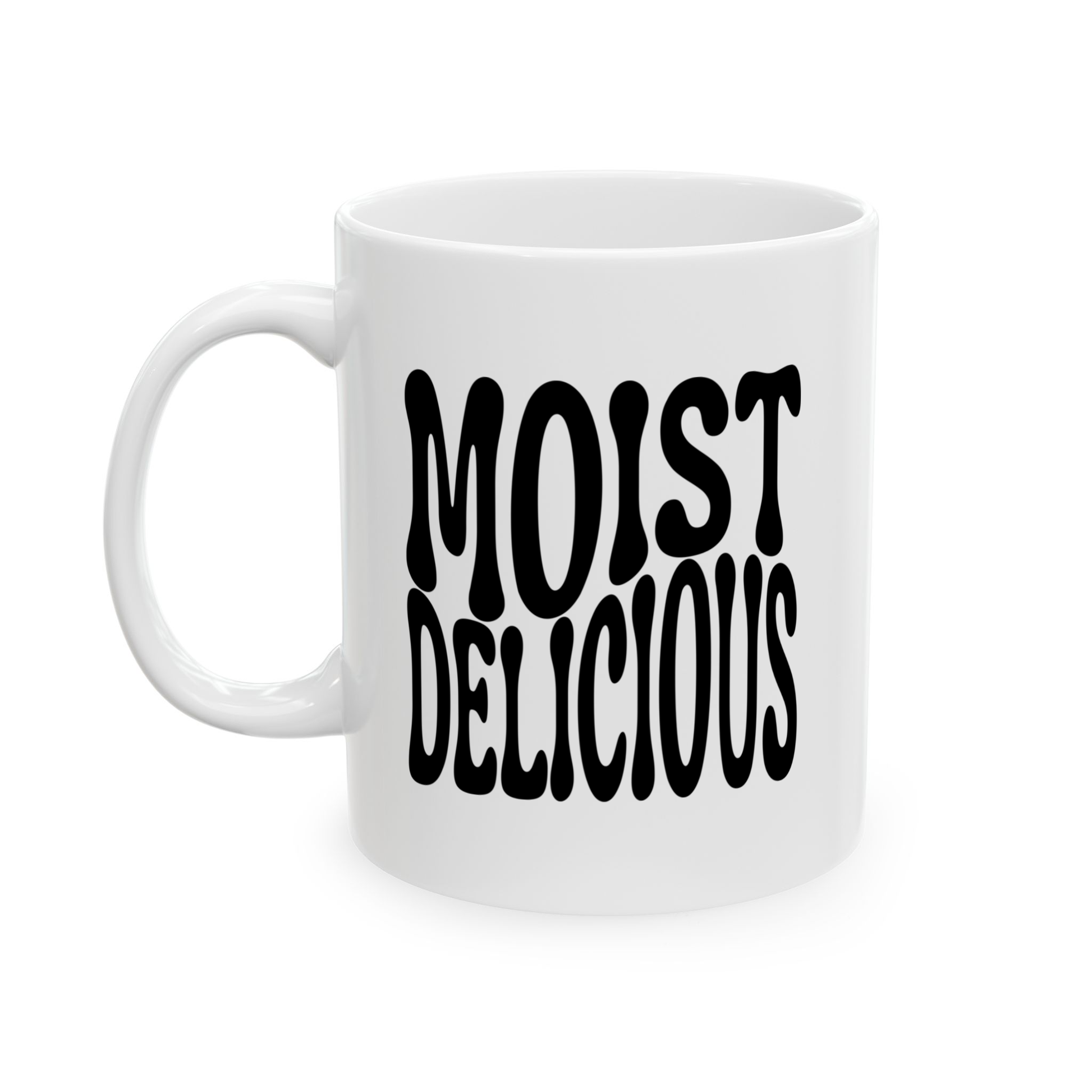 variant_image_id:3 Moist Delicious White Ceramic Mug, 11 oz Black image 3