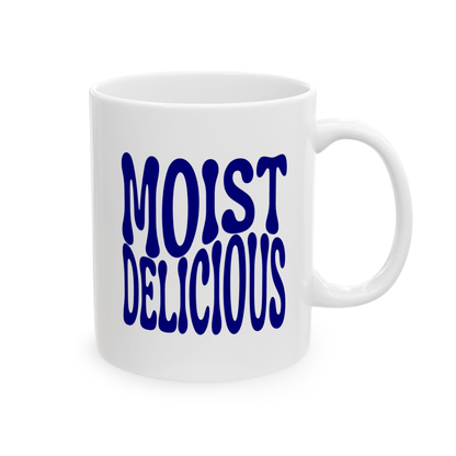 variant_image_id:11 Moist Delicious White Ceramic Mug, 11 oz Navy image 1