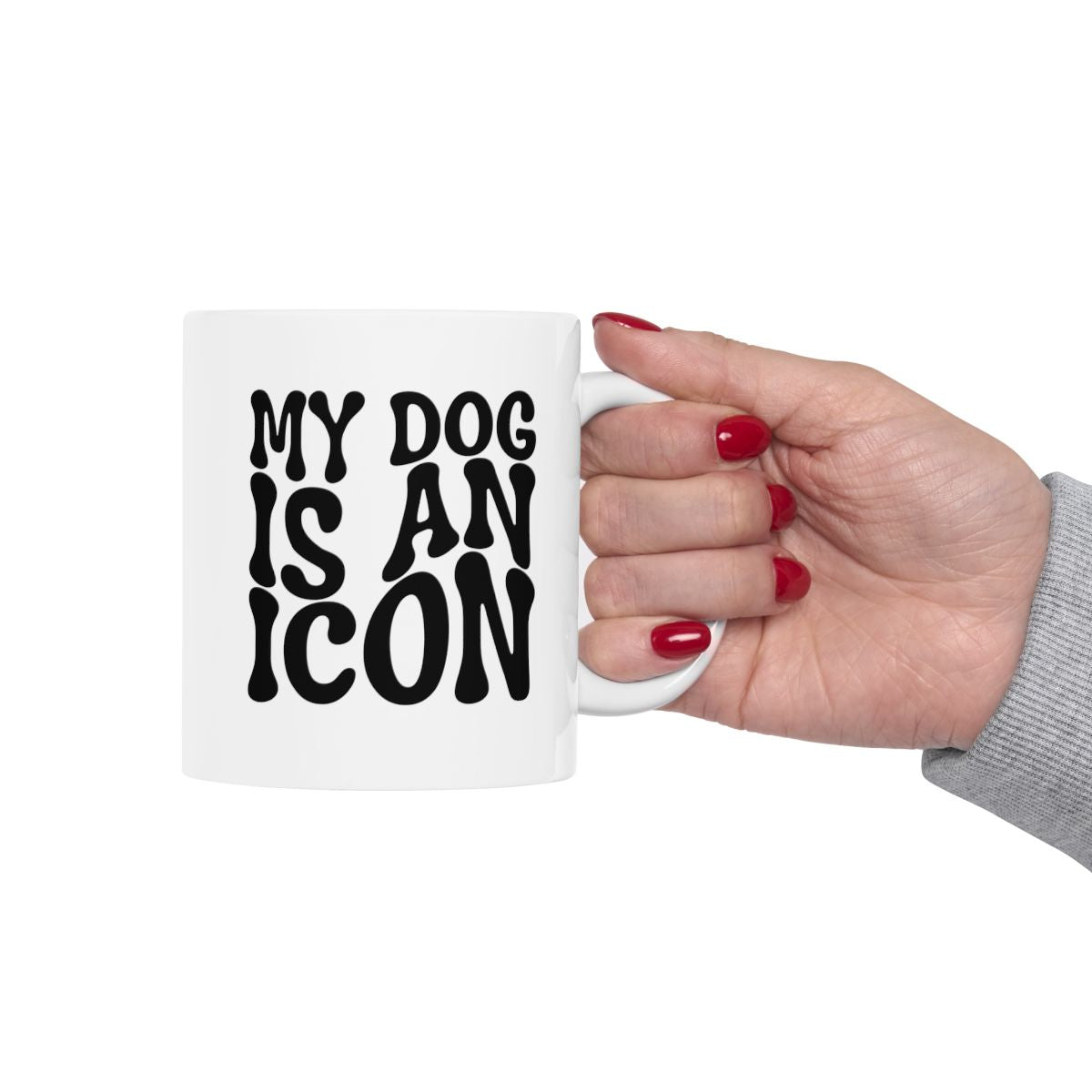 MY_DOG_IS_AN_ICON - Holding Cup