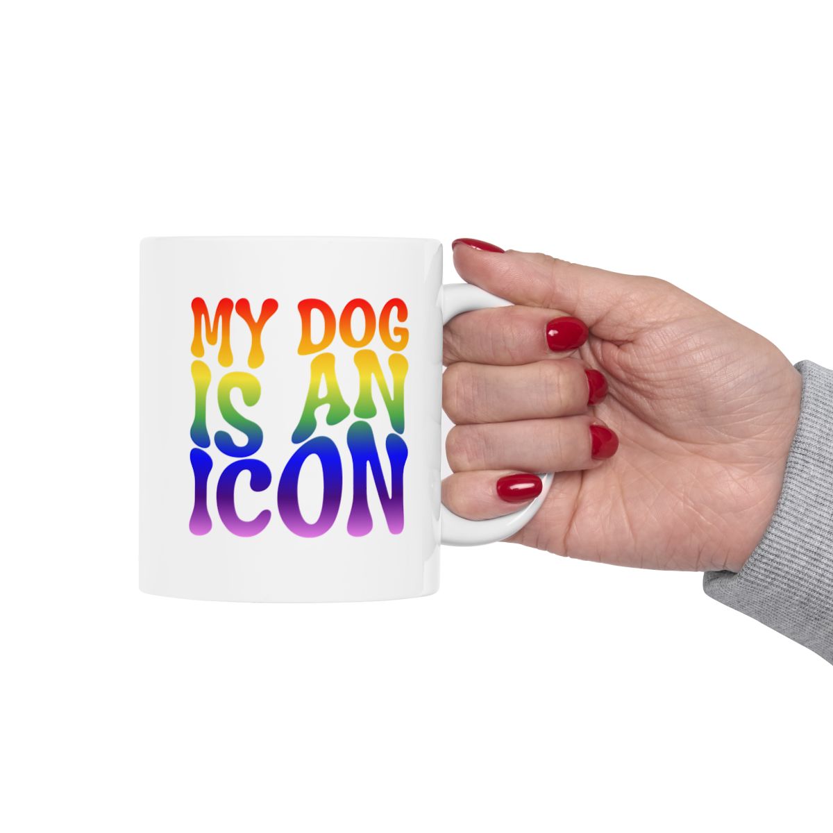 MY_DOG_IS_AN_ICON - Holding Cup
