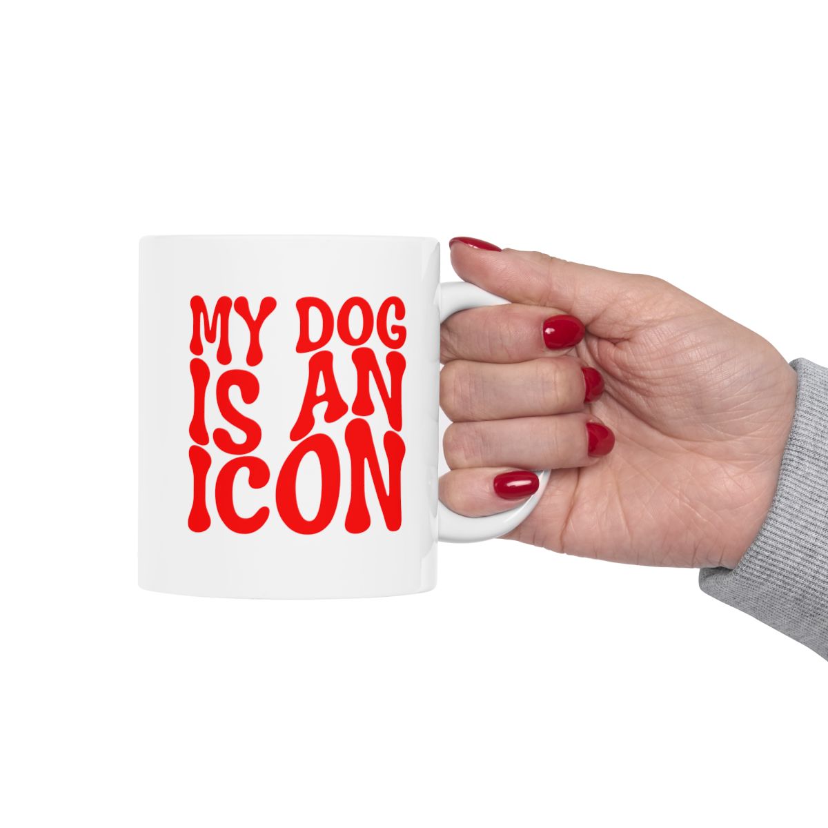 MY_DOG_IS_AN_ICON - Holding Cup
