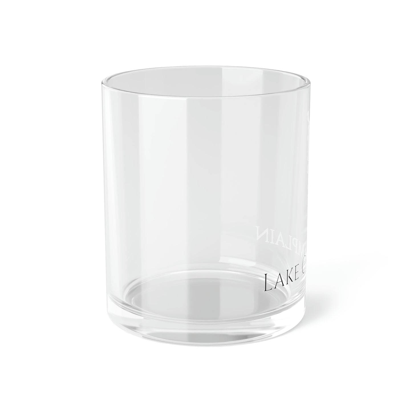 Lake Champlain Bar Glass, Vermont lake gift - 10oz Left Side View