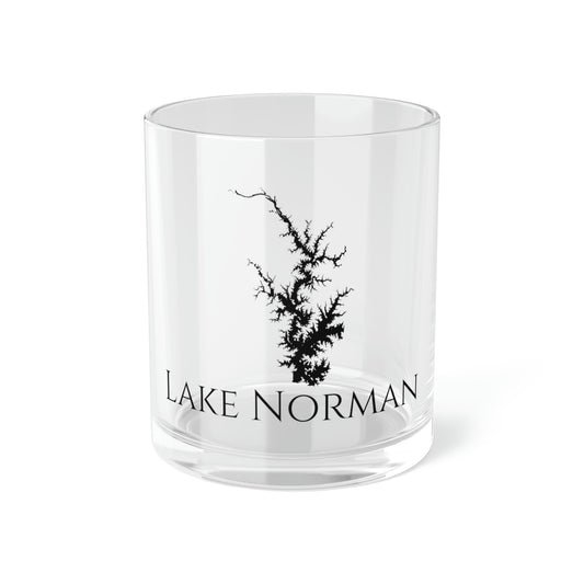 Lake Norman Bar Glass, North Carolina lake gift - 10oz Front View