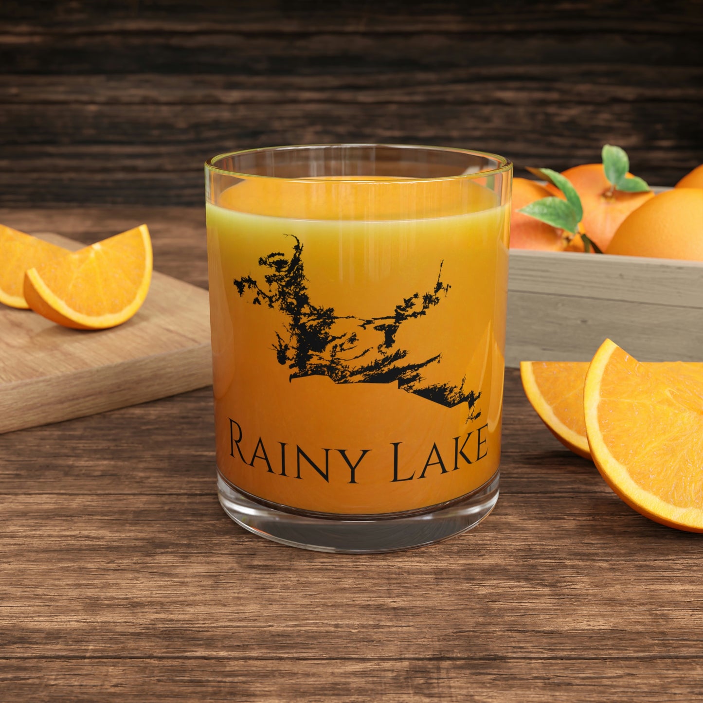 Rainy Lake Bar Glass, Minnesota lake gift - 10oz Orange Juice View