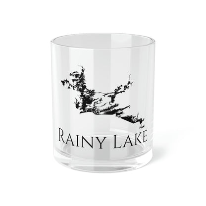 Rainy Lake Bar Glass, Minnesota lake gift - 10oz Front View