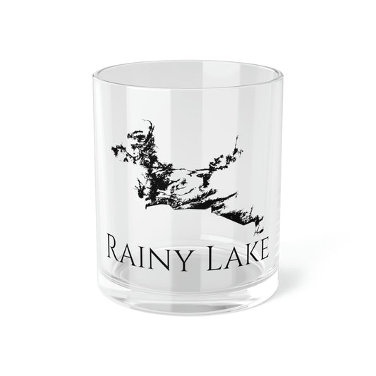 Rainy Lake Bar Glass, Minnesota lake gift - 10oz Front View