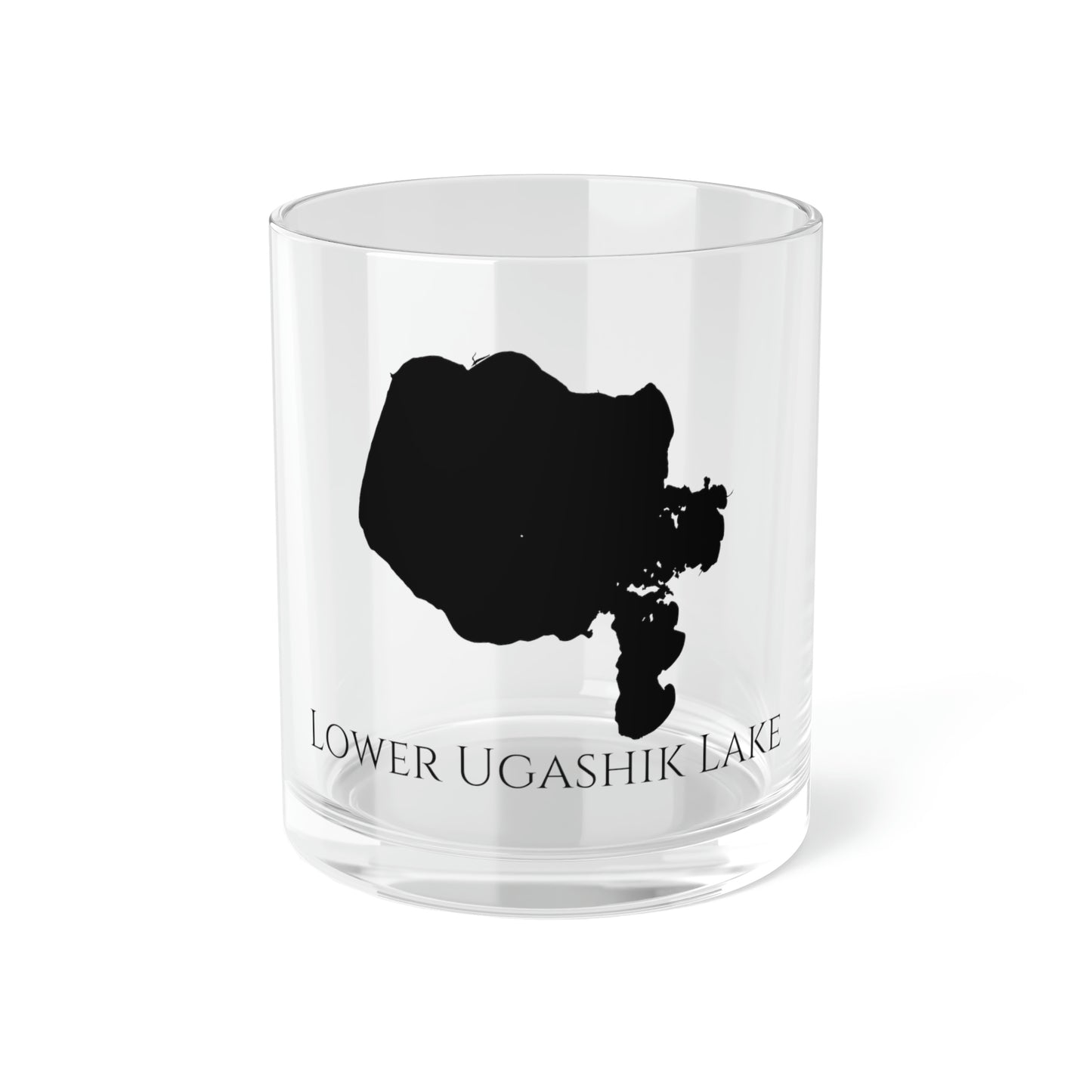 Lower Ugashik Lake Bar Glass, Alaska lake gift - 10oz Front View