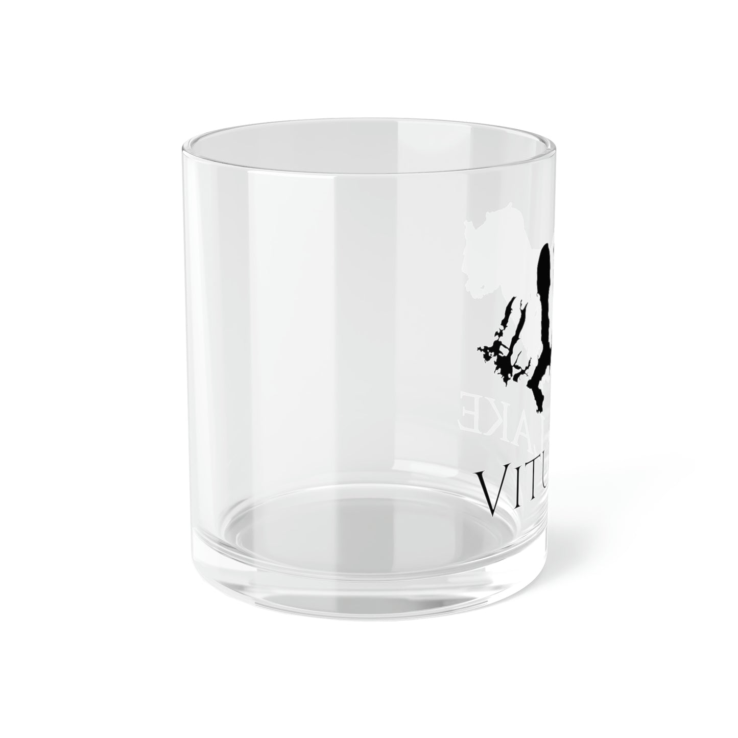 Vitus Lake Bar Glass, Alaska lake gift - 10oz Left Side View