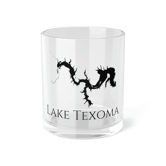 Lake Texoma Bar Glass, Texas lake gift - 10oz Front View