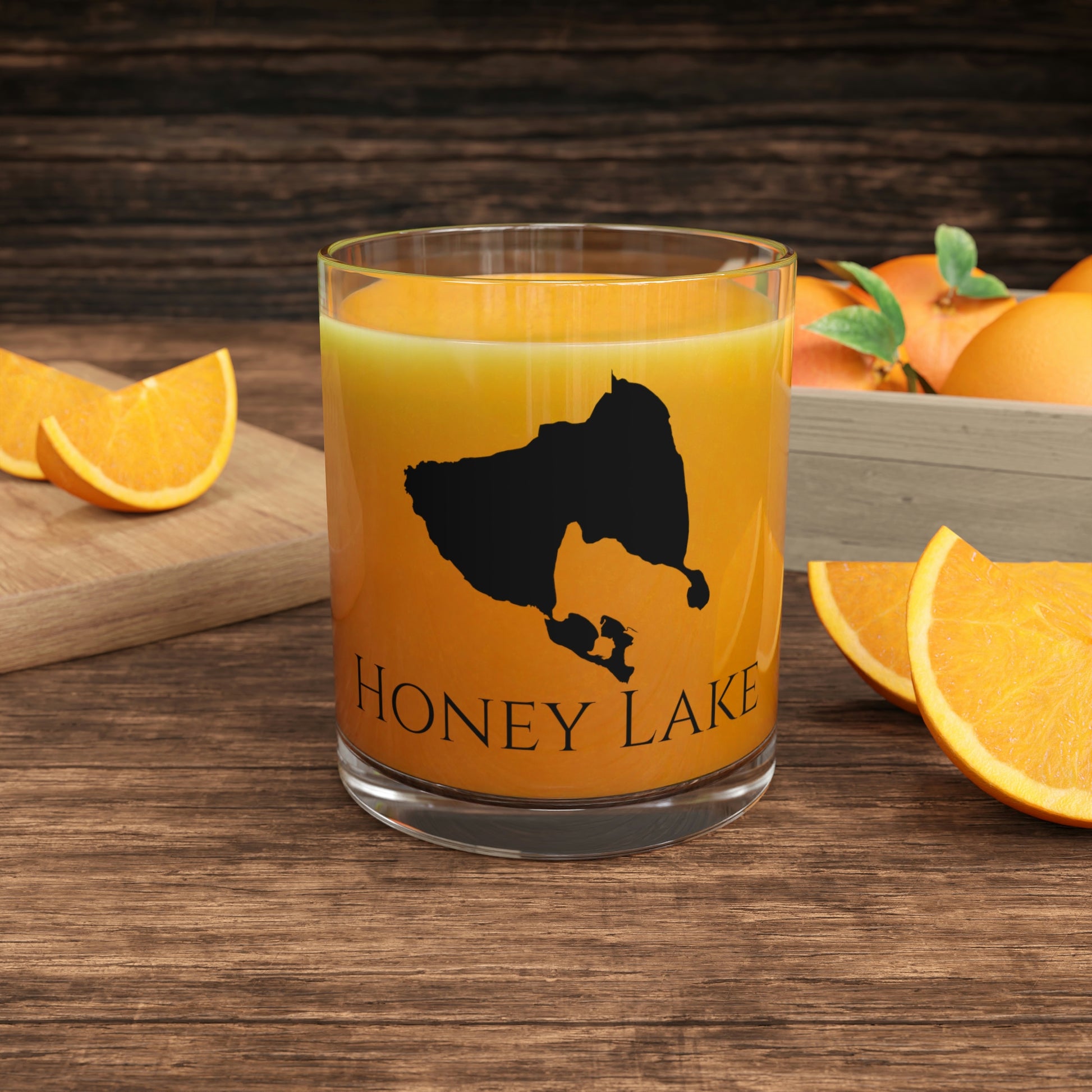 Honey Lake Bar Glass, Nevada lake gift - 10oz Orange Juice View