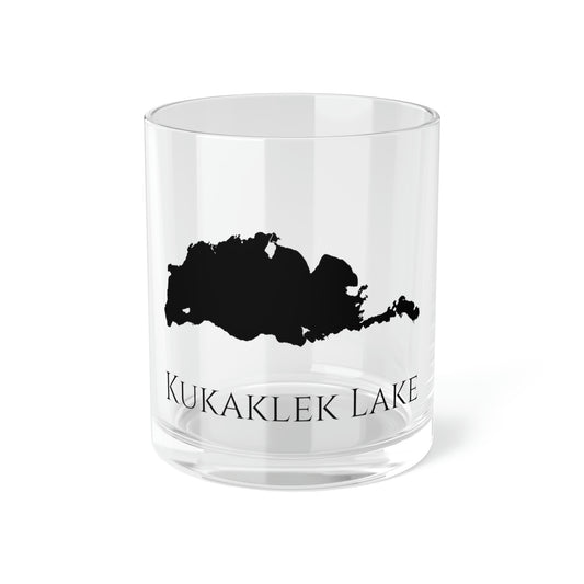 Kukaklek Lake Bar Glass, Alaska lake gift - 10oz Front View