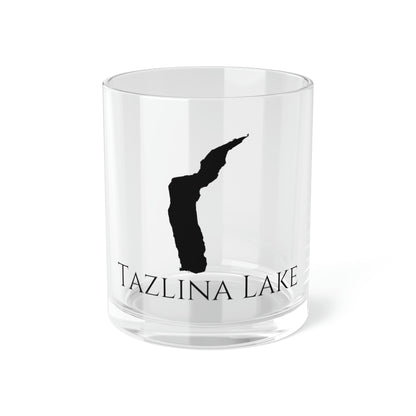 Tazlina Lake Bar Glass, Alaska lake gift - 10oz Front View