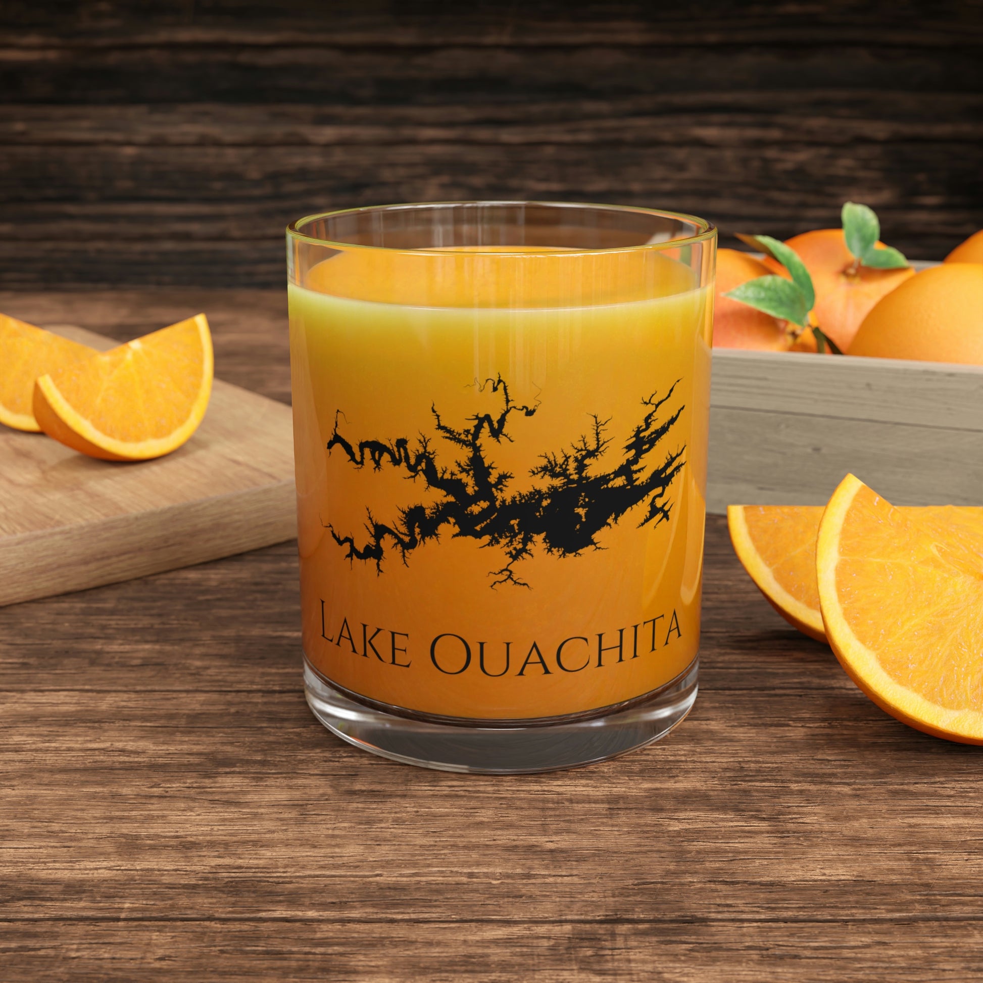 Lake Ouachita Bar Glass, Arkansas lake gift - 10oz Orange Juice View