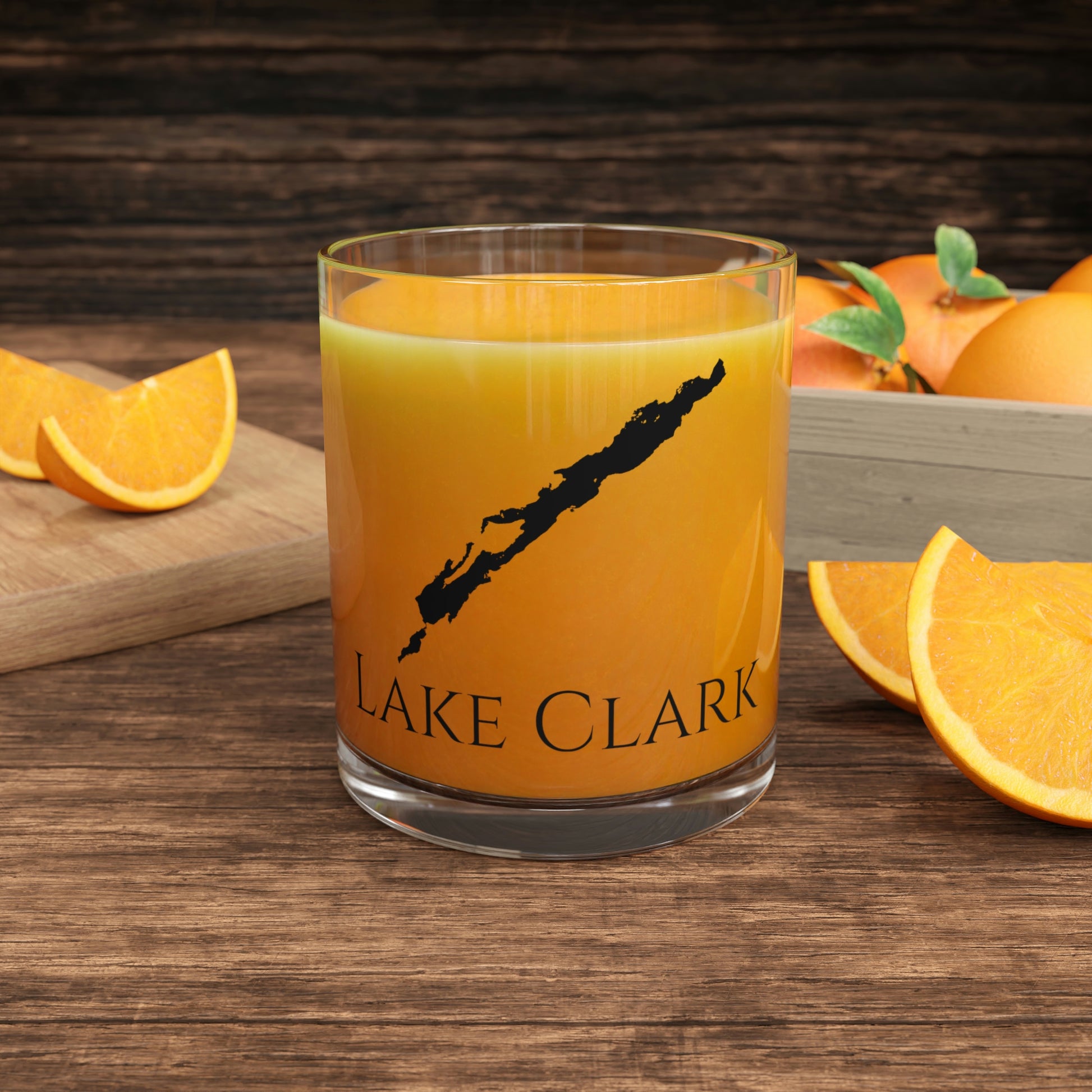 Lake Clark Bar Glass, Alaska lake gift - 10oz Orange Juice View