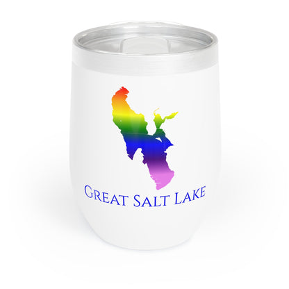 Great Salt Lake, NV Wine Tumbler-Rainbow