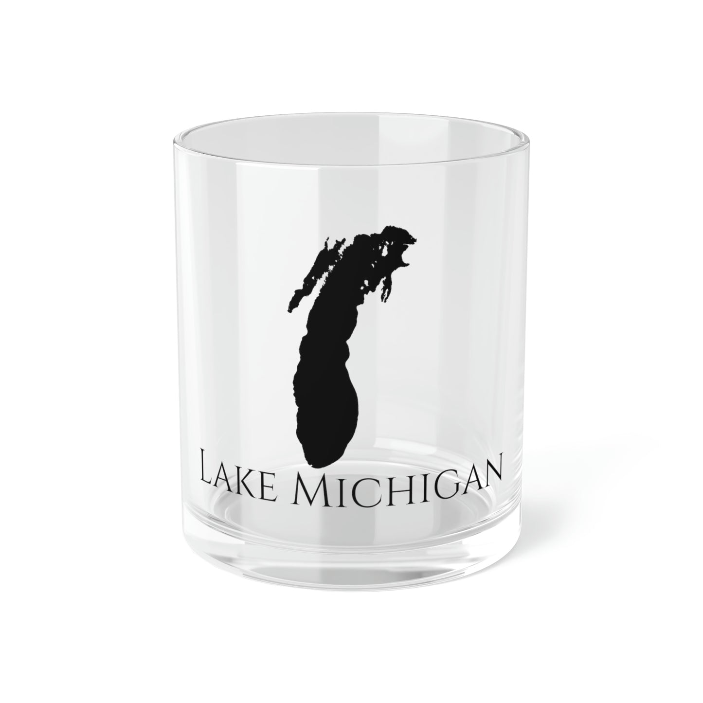 Lake Michigan Bar Glass, Illinois lake gift - 10oz Front View