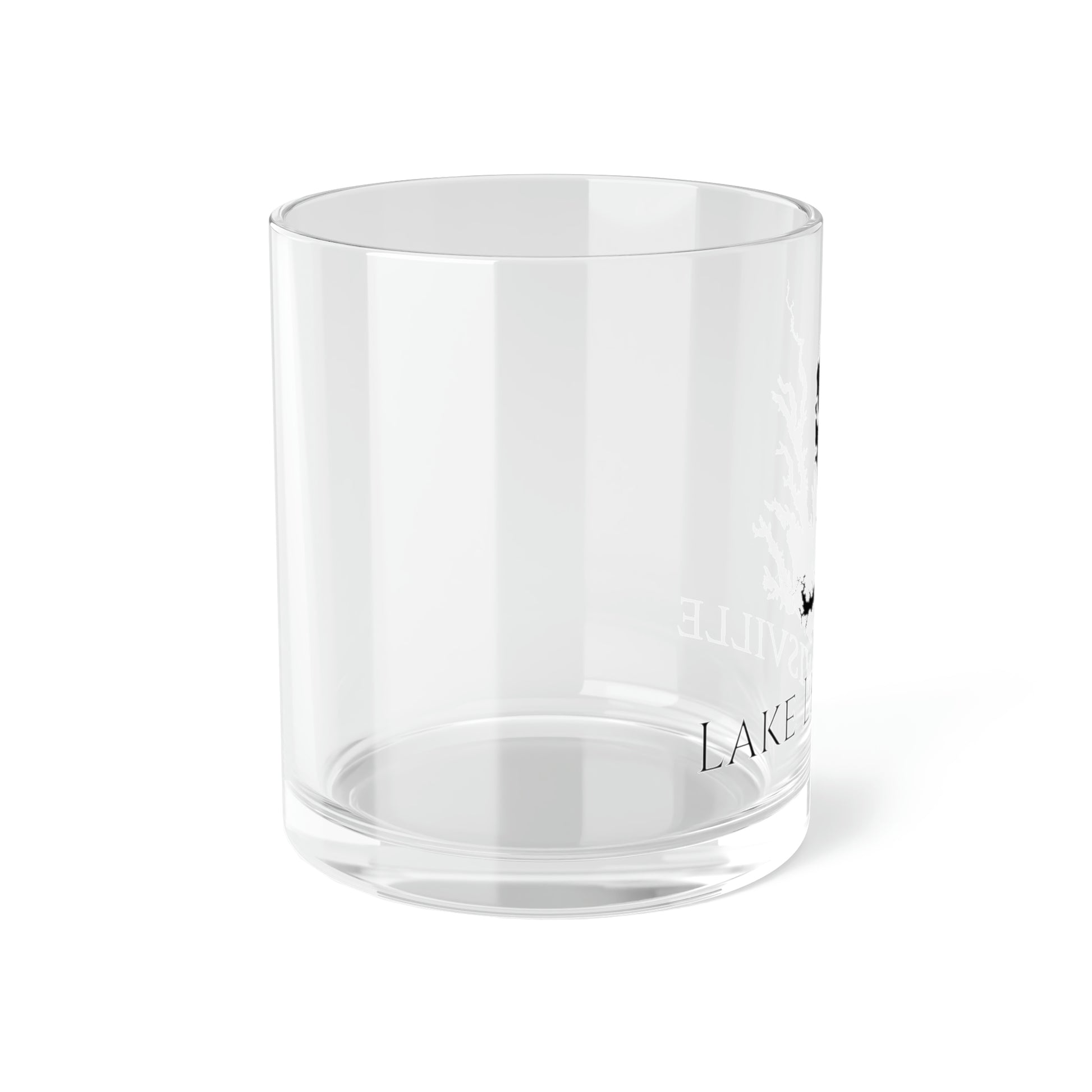 Lake Lewisville Bar Glass, Texas lake gift - 10oz Left Side View