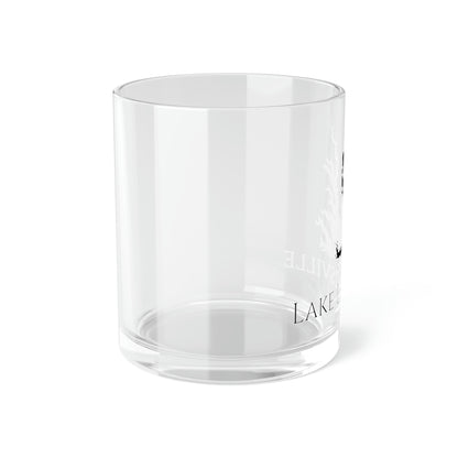 Lake Lewisville Bar Glass, Texas lake gift - 10oz Left Side View