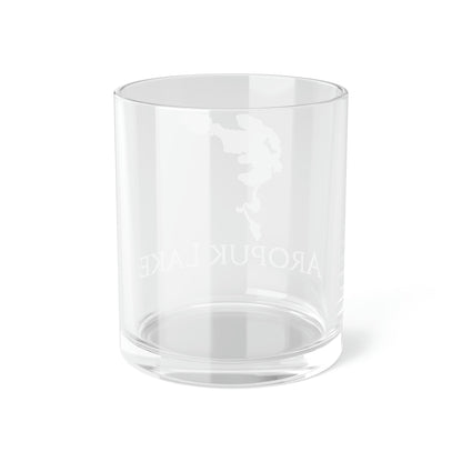 Aropuk Lake Bar Glass, Alaska lake gift - 10oz Back View