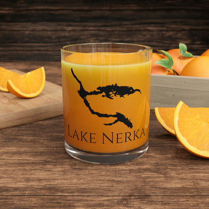 Lake Nerka Bar Glass, Alaska lake gift - 10oz Orange Juice View