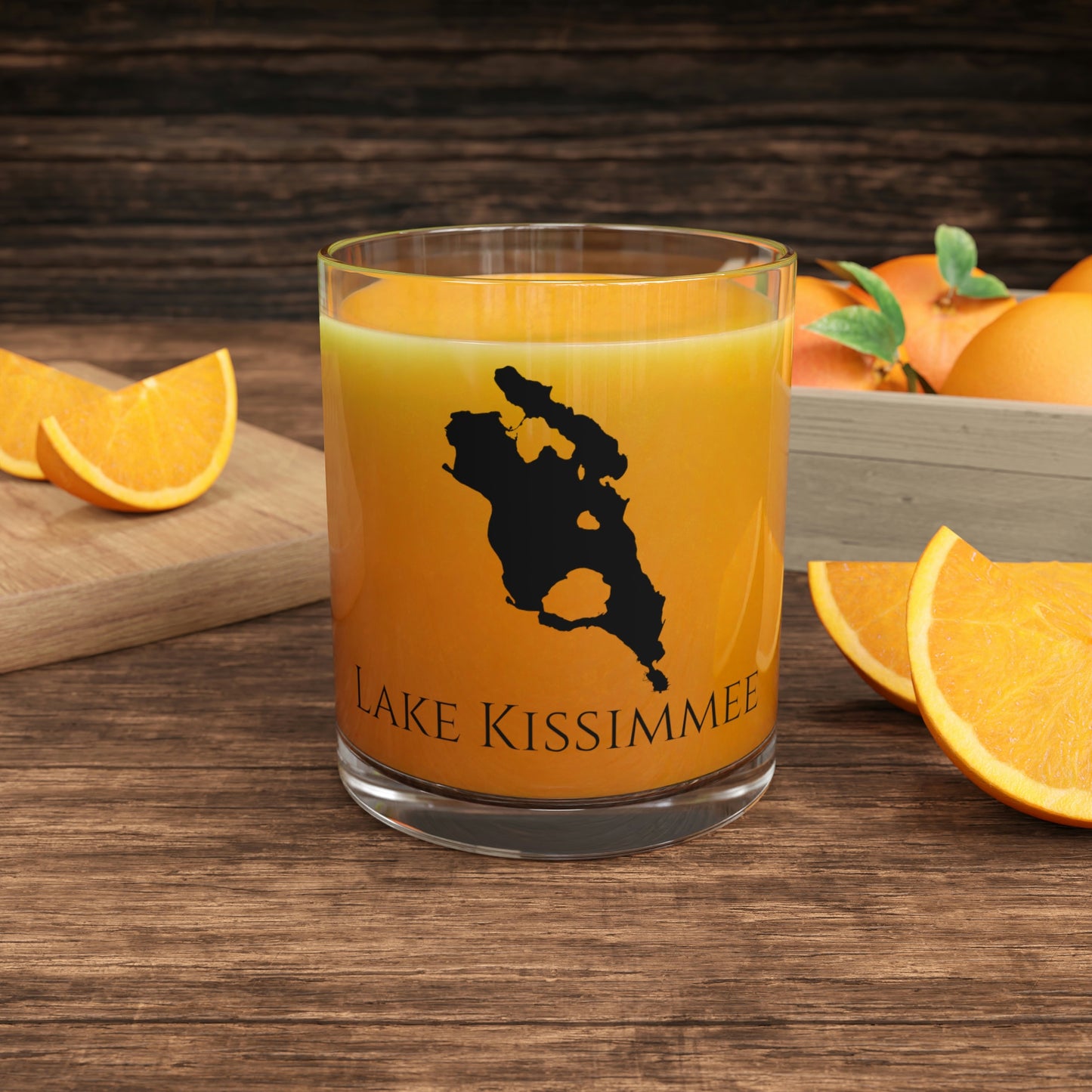 Lake Kissimmee Bar Glass, Florida lake gift - 10oz Orange Juice View