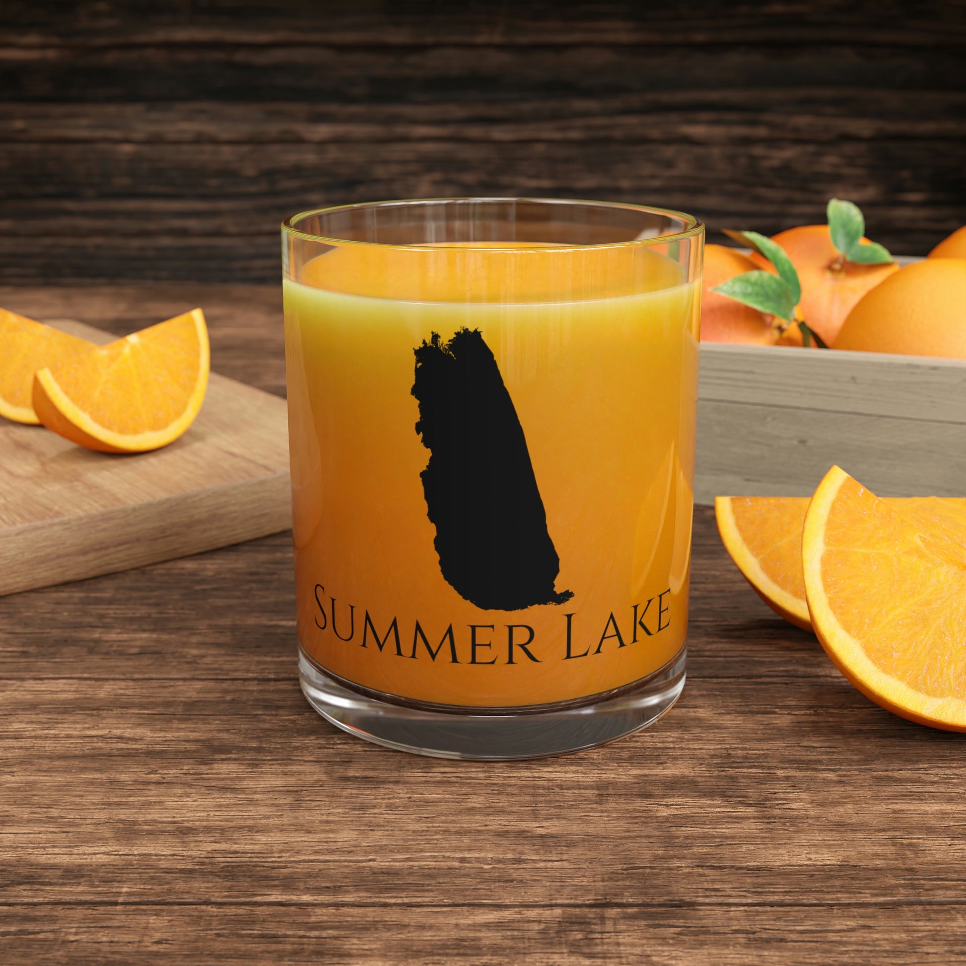 Summer Lake Bar Glass, Oregon lake gift - 10oz Orange Juice View